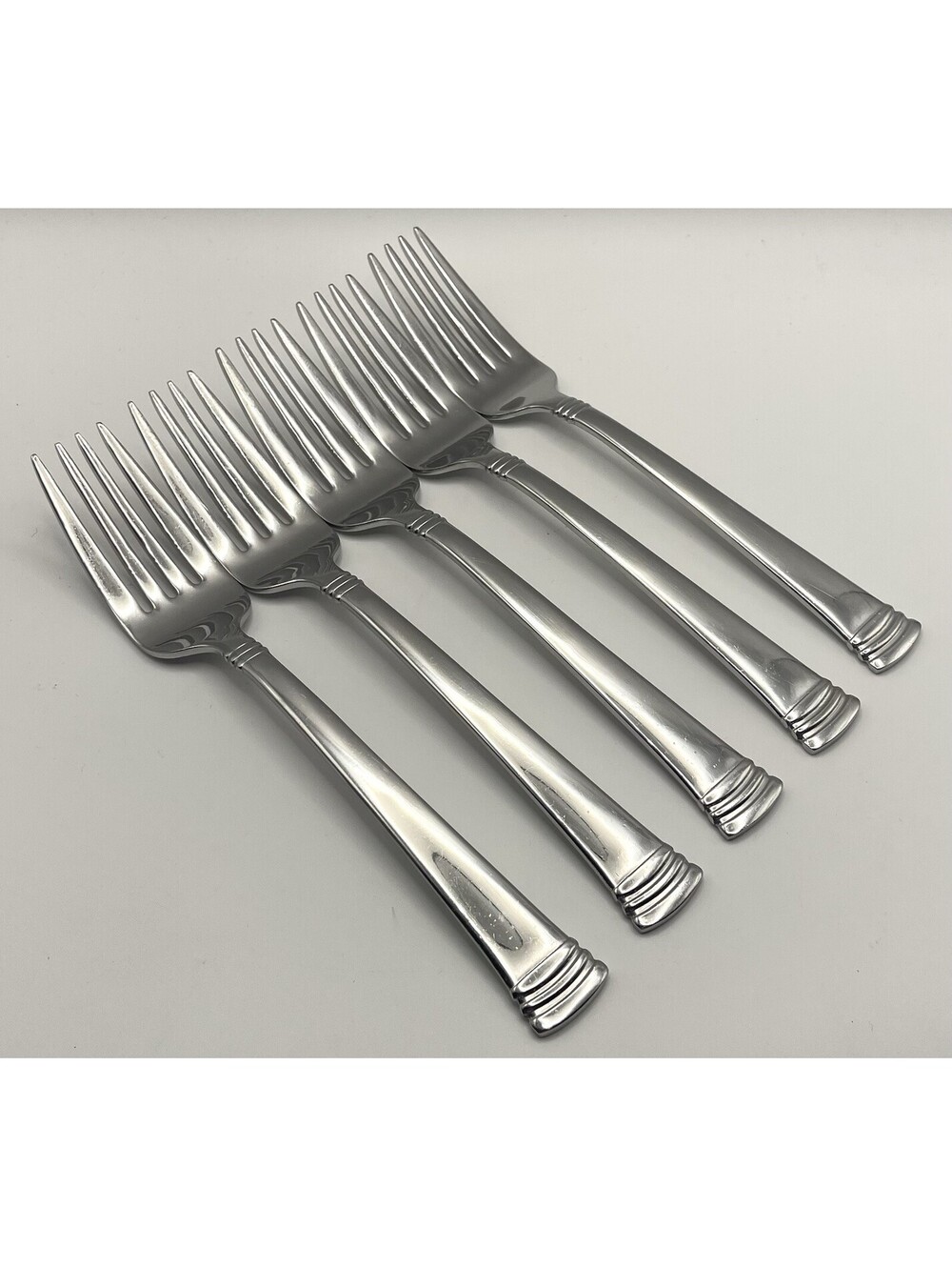 (5) Reed And Barton HOLBROOK Stainless 18/10 Korea Salad Fork Lot ~ 7.25”